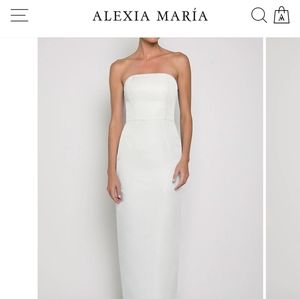 Alexia Maria Silk Column Dress